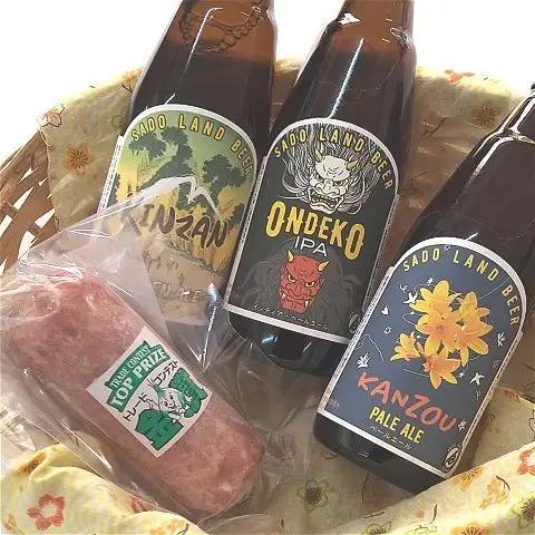 地ビール サラミ セット| 新潟県 佐渡市 へんじんもっこ 地ビール