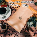 【ふるさと納税】コーヒー豆　厳選豆　ブラジル　100g （約10杯分）　～ カフェ・アダチ 自家焙煎 珈琲 コーヒー 豆 （粉にもできます） ドリンク 飲料 カフェアダチ