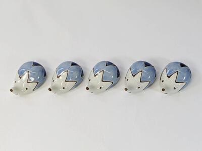 【波佐見焼】箸置き5個組 　ハリー　Wデニム 【西海陶器】 ５　２０８２４ | 箸置き 波佐見焼