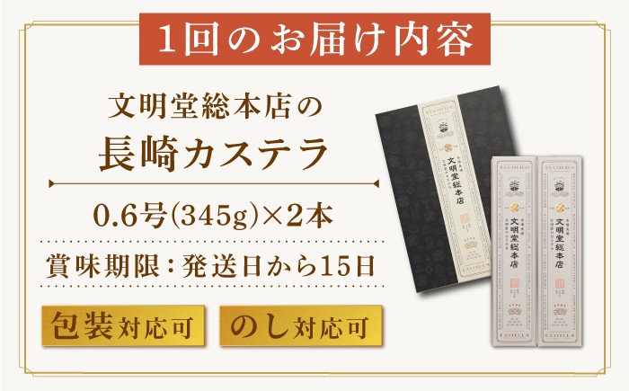 カステラ 長崎 贈答 ギフト 詰め合わせ 人気 和菓子 送料無料 常温 かすてら ざらめ ザラメ 文明堂 個包装 定期 定期便