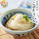 【ふるさと納税】【父の日ギフト】手延べ半生こびきうどん 12袋入り 特製ぶっかけ醤油付（贈答用・熨斗つき）