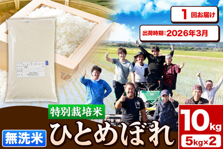 《予約受付》令和7年産【無洗米】特別栽培米 ひとめぼれ 10kg（5kg×2袋）秋田県産【2026年3月出荷】お米 米 こめ