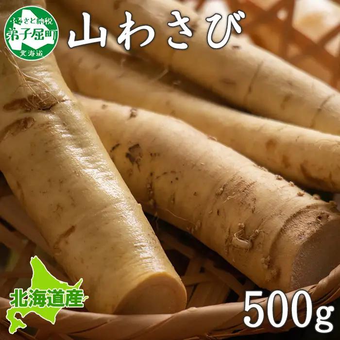 天然 山わさび 500g前後 産地直送 薬味 肉 BBQ バーベキュー 焼き肉 山わさび わさび 天然 山葵 北海道 3166