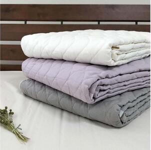 【シングル】ピュアリネン100%敷パッド(100×205cm)ラベンダー LIN-1S-RA