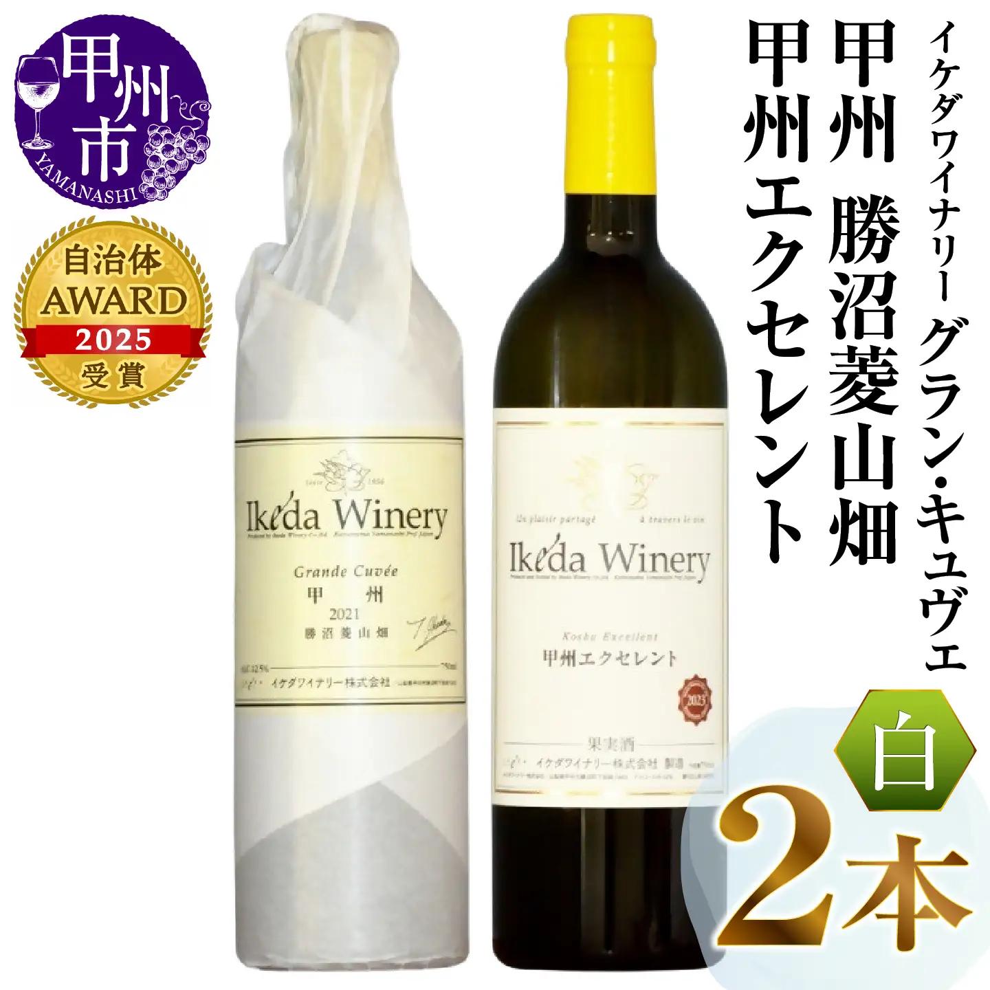 ワイン イケダワイナリー【グラン・キュヴェ 甲州／甲州エクセレント】2本セット（MG）B19-492