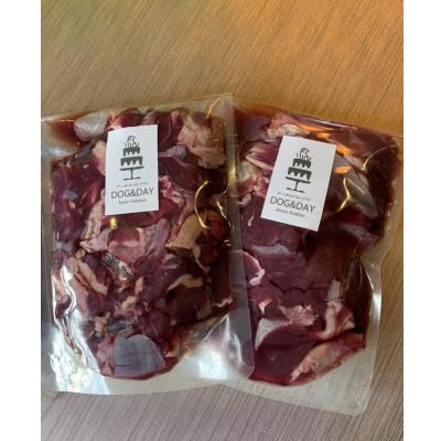 ふるさと納税 筑前町 ペットフード(犬の手作りフード用)　鹿スジ肉　1kg