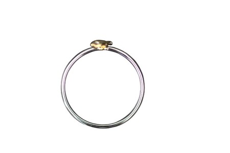 Pt900 リトルモチーフ 桜リング イエローゴールド FHP-041T-YG