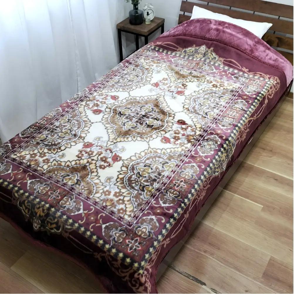 【シングル2枚組】贅沢カシミヤウール混わた入り嵩高毛布 (140×200cm)×１セット（ピンク1枚・ブルー1枚）  CAK-162-2P
