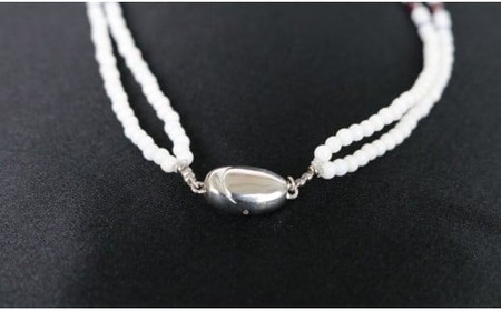 白珊瑚のデザインネックレス アクセサリー ネックレス ジュエリー 珊瑚 kn126