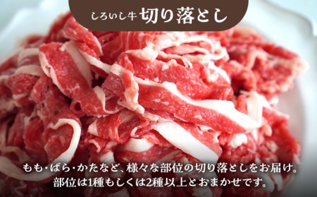 【牧場直送】しろいし牛 食卓にうれしいバラエティ セット（切り落とし 500g＆サイコロステーキ 350g）【有限会社佐賀セントラル牧場】[IAH195]