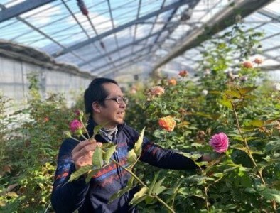 (1257)フラワー　花　バラ　バラ園　アレンジメント　お届け便　山口県　贈り物　ギフト