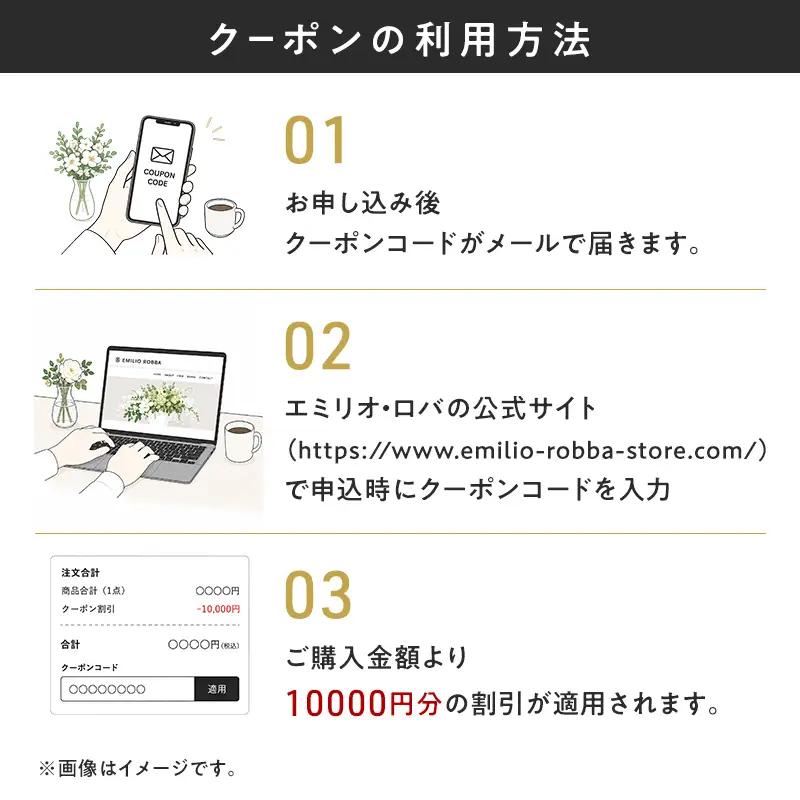 クーポン 商品券 エミリオ・ロバ 10000円 クーポン