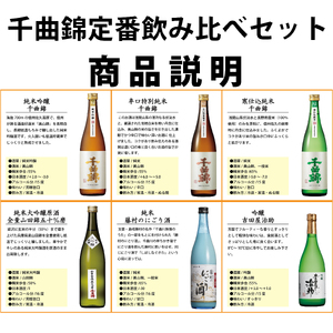 信州佐久　日本酒　千曲錦　定番飲み比べ720ml×6本セット【 日本酒 酒 さけ 長野県 佐久市 】