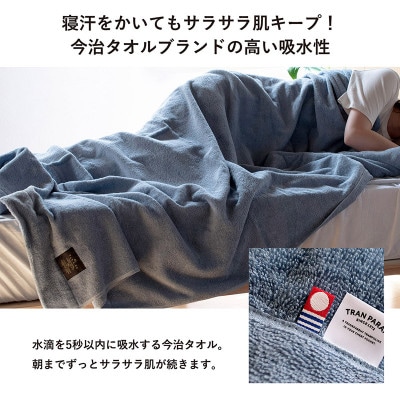 (今治タオル)クーベルチュールタオルケット スタンダード(サックスブルー)【I003470SB】【1670038】