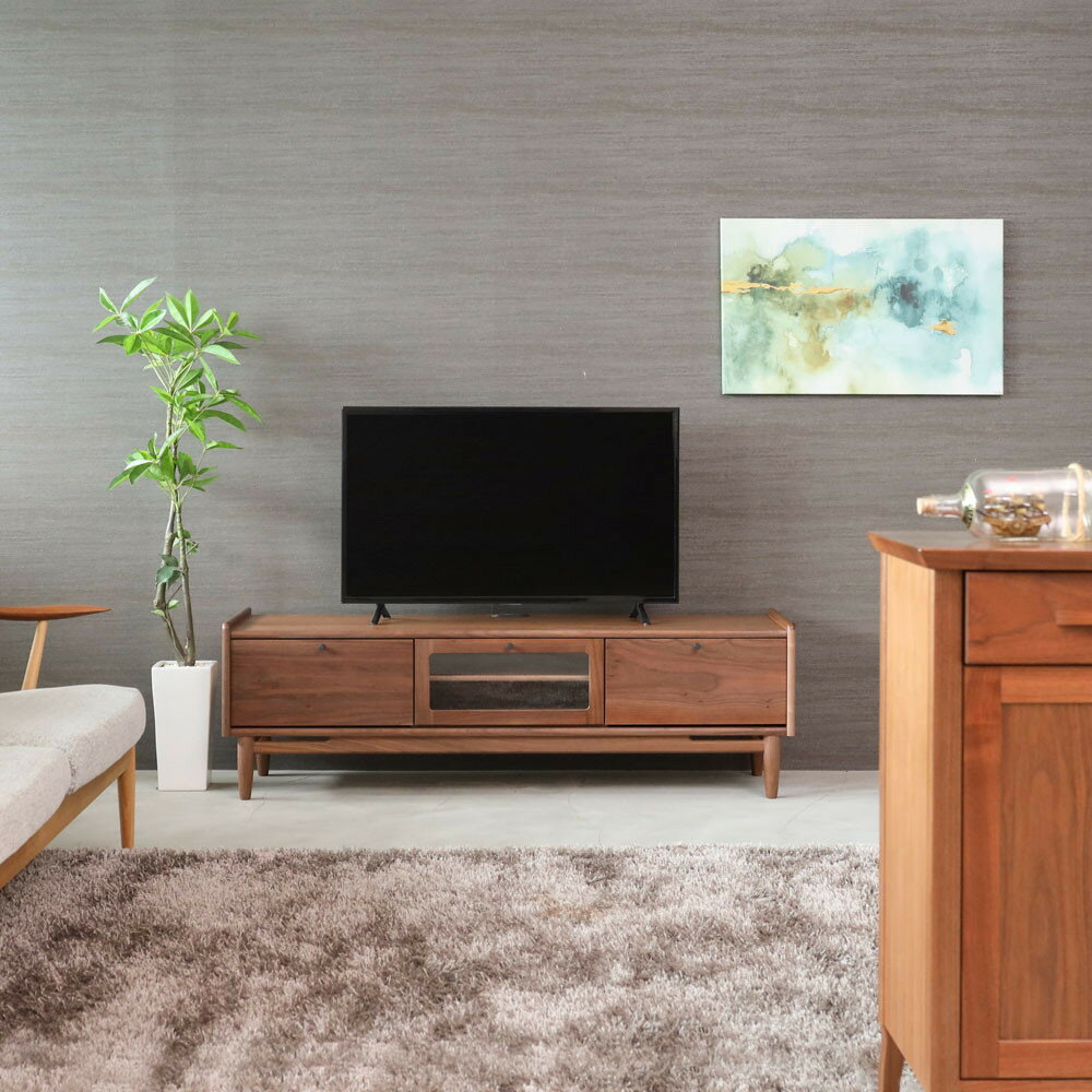 【ふるさと納税】旭川家具 MUKU工房オリジナル ジャム テレビ台 ロー 150 ウォールナット_04909 | インテリア ファニチャー 人気 おすすめ 送料無料
