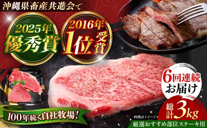 【全6回定期便】【厳選！おすすめ部位】沖縄和牛 佐渡山牛 ステーキ肉 500g ステーキ 牛肉 和牛 焼肉 赤身 沖縄市 / 肉のサブロー[BCBC006]