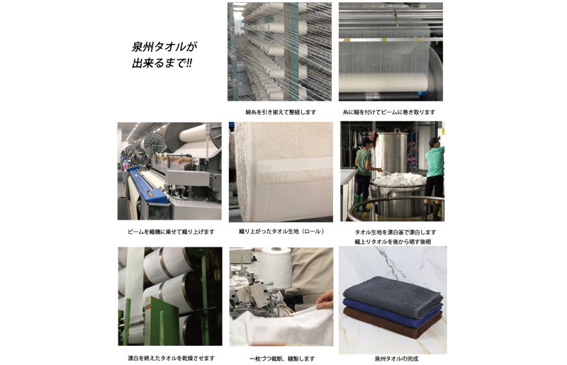 ノーブル ロングタオル 3枚セット（グレー／ブラウン／ネイビー）【泉州タオル 国産 吸水 普段使い シンプル 日用品】 G3253