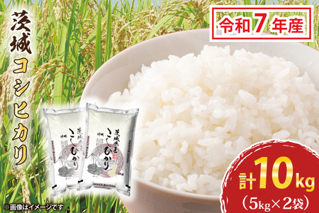令和7年産 茨城 コシヒカリ 10kg (5㎏×２袋) 新米 米 精米 茨城県産_CU001