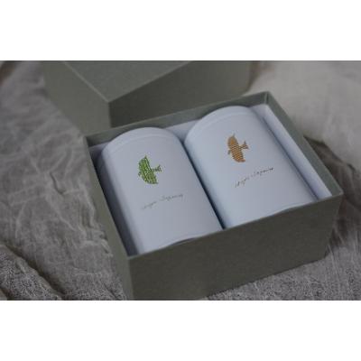 ふるさと納税 静岡市 【嘉永元年(1848年)創業老舗茶問屋】静岡県産一番茶使用　煎茶・焙じ茶本格ティーバッグ2缶セット