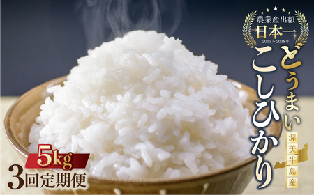 【定期便】こしひかり 5kg × 12回 定期便 お米 おこめ 米 コメ ごはん コシヒカリ ご飯 ブランド米 精米 令和7年 定期 12か月 令和6年産 売り切れ 備蓄米 よりおいしい 愛知県 田原市 渥美半島 人気 どうまい 先行予約 令和7年産