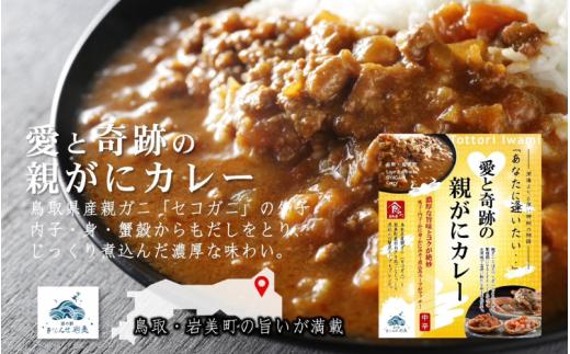 （訳あり）愛と奇跡の親がにカレー 6箱セット【賞味期限2026.7.16】｜鳥取 岩美 カレー レトルト かに カニ 蟹 道の駅【53023】