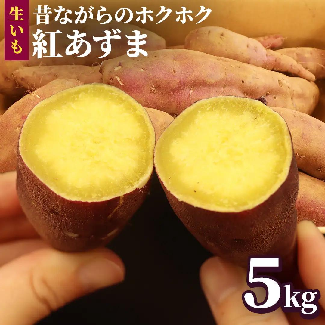 さつまいも【 紅あずま 】 5kg ( 箱込 ) 