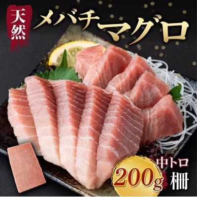 ふるさと納税 室戸市 天然メバチマグロ 【 中トロ 】200g(柵)