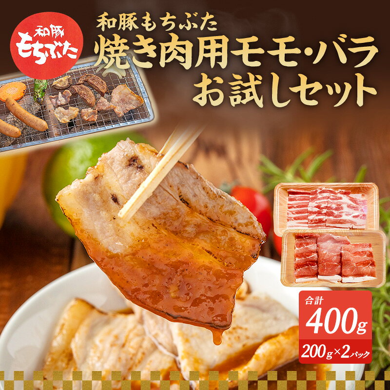 【ふるさと納税】もちぶた お試し モモ バラ 焼き肉用 セット こだわりのちょっと贅沢を 200g 焼肉 焼き肉 和豚 もち豚 豚肉 ポーク お肉 肉 豚 ぶた ブタ もも肉 バラ肉 精肉 アウトドア キャンプ バーベキュー 冷蔵 スペシャルキャンペーン