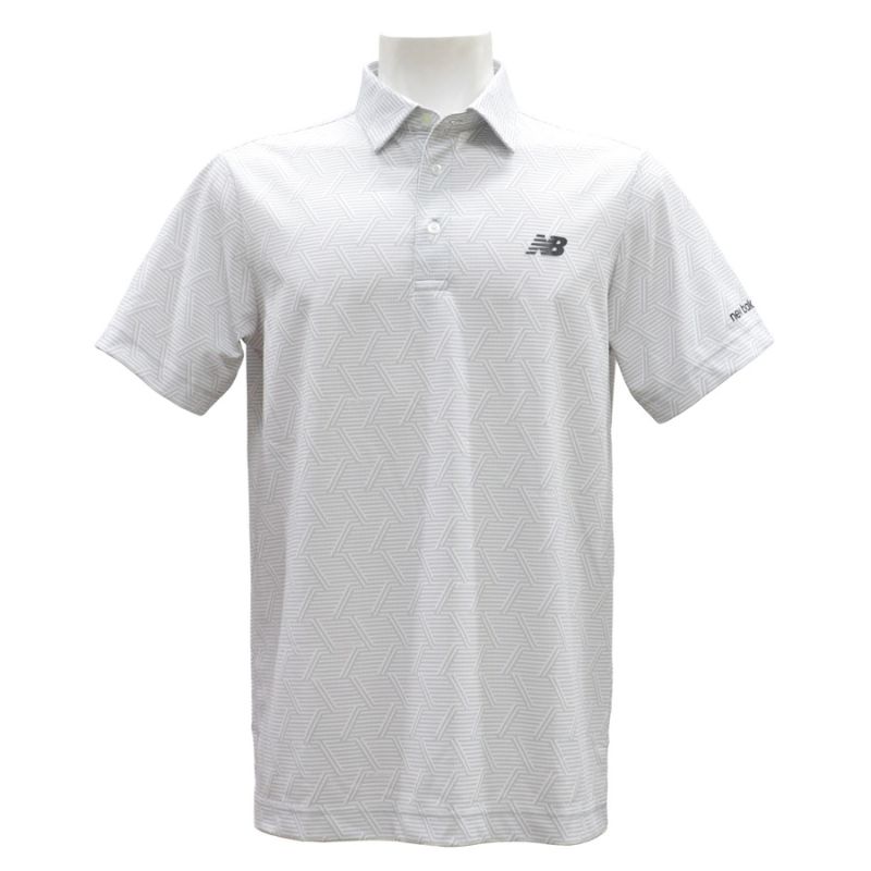 【ふるさと納税】ニューバランスゴルフ ウェア 半袖 ポロシャツ メンズ 通気性 グレー 012-6168011　お届け：2026年2月10日～2029年12月30日