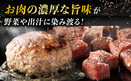 【 A5ランク 】 長崎和牛 サイコロ ステーキ 130g×2パック ハンバーグ150g×3個 《小値賀町》【有限会社肉の相川】 [DAR002] ハンバーグ サイコロステーキ 和牛 牛肉 黒毛和牛 