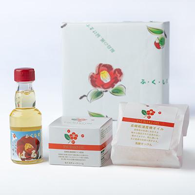 ふるさと納税 松浦市 長崎県松浦産つばきオイル3点セット(食用油・洗顔石鹸・モイスチャークリーム) |  | 01