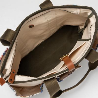 ふるさと納税 八重瀬町 【琉球帆布】アートクラフトマンバッグ / きらきらシークヮーサー |  | 02