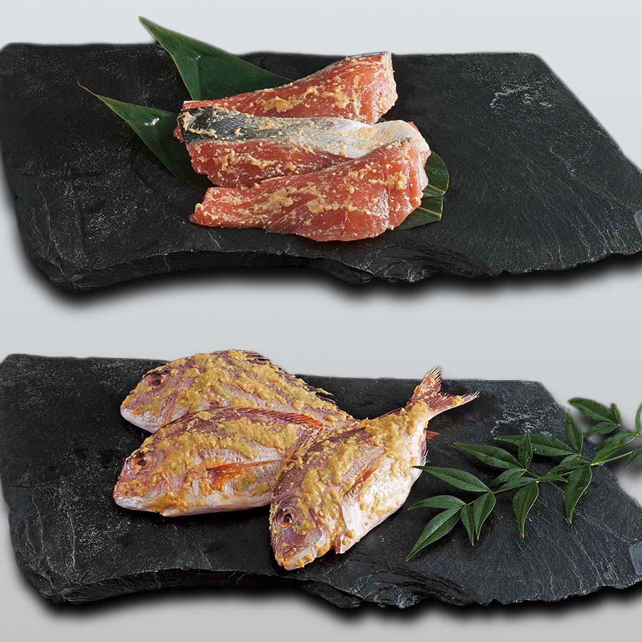 ＜つけもの処本長＞鮭と鯛の粕漬