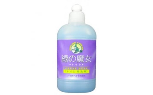 環境配慮型洗剤緑の魔女トイレ310ml×24本セット＜沖縄配送可能＞【洗剤 液体 環境配慮トイレ用 黄ばみ 黒ずみ 大容量 安全 中性タイプ 日常品 トイレ クリーナー お掃除 そうじ】