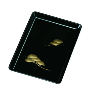 9.0 切手盆 黒 松 ［YG535］