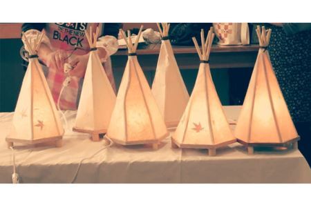 No.574 阿字和紙を使った行燈