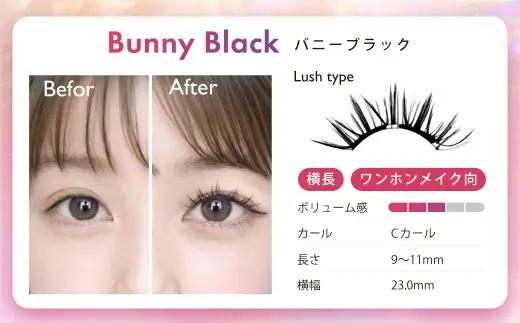 【 12回定期便 】マグネットつけまつげ ＜ バニーブラック ＞ マグネット式つけまつげ 長め まつ毛 つけまつげ ナチュラル 磁気まつげ 磁石まつげ アイライナー不要 アイメイク 美容 コスメ 束感