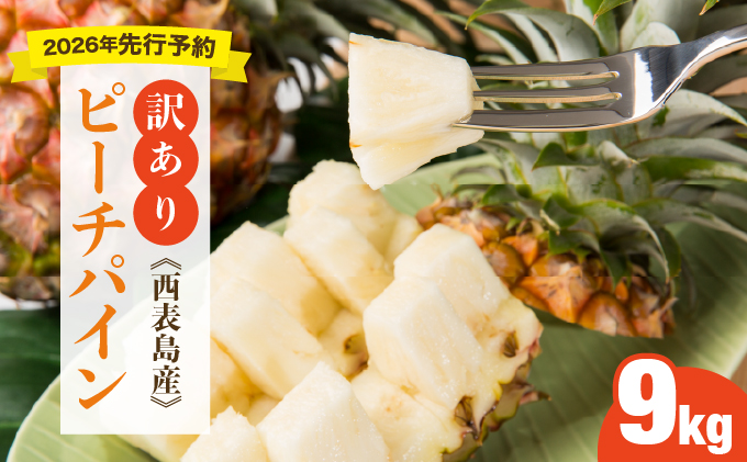 【訳あり】大きさ不揃い　お得！箱にいっぱいピーチパイン9㎏セット