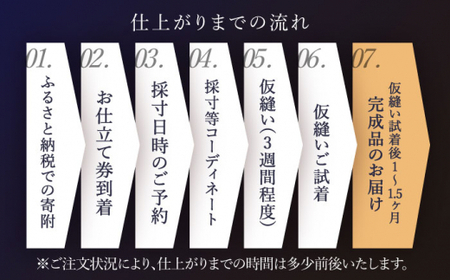 【出張いたします】「高級ゼニア生地」オーダー シングル スーツ お仕立券1枚【L'ECRIN(レクラン)】[QAV006]