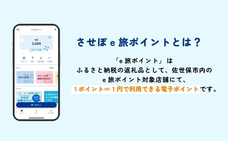 【佐世保観光で使えるポイント】させぼe旅ポイント60,000円分 観光 地域通貨 電子決済 飲食 宿泊 体験 電子通貨 ハウステンボス 佐世保宿泊券 旅行