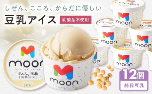 豆乳アイス 純粋豆乳味 12個 滋賀県長浜市/田中シビルテック株式会社 [AQBB020]  アイス アイスクリーム 豆乳 豆乳アイス スイーツ おやつ デザート ソイ 大豆 人気 おすすめ 濃厚 大豆 乳製品不使用   手作り ギフト 贈答 プレゼント 卵不使用 セット 詰め合わせ 濃厚豆乳 甘い