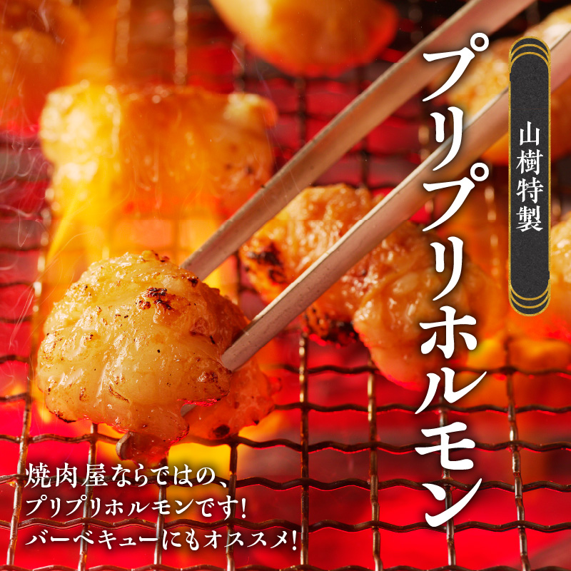 山樹の国産牛白ころホルモン焼き（丸腸）味付　300g