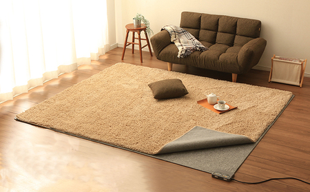 ホットカーペット 電気カーペット ホットマット 195×235cm 3畳 HCM-T2420-H グレー アイリスオーヤマ 室温センサー付き 節電 寒さ対策 足元 暖房 電気 暖房器具 こたつ対応 温
