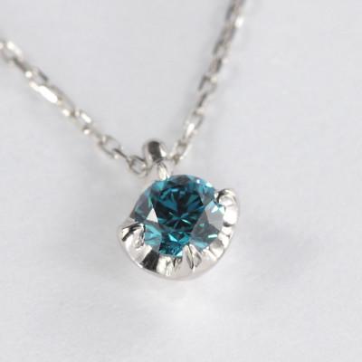 ふるさと納税 大月市 ブルーダイヤ 0.1CT ダイヤモンド ペンダント P495BD-P |  | 01