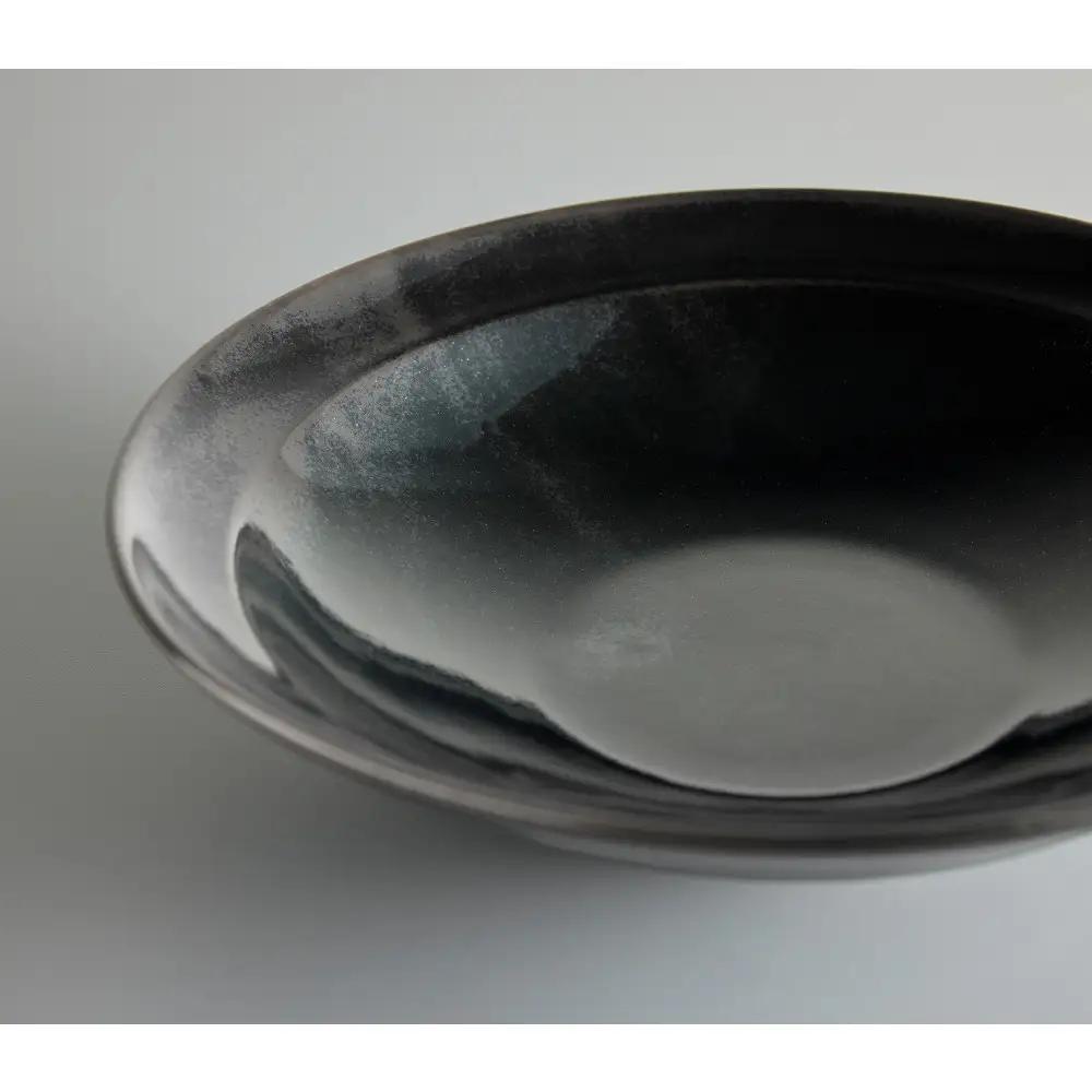 Tableware Shallow Bowl Rimペアセット18cm 藍墨