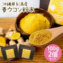 【ふるさと納税】沖縄県 糸満産 春ウコン 粉末 200g ( 100g x 2個 ) セット ウコン 栽培期間中農薬除草剤不使用 粉末タイプ うこん 姜黄 キョウオウ ウコンパウダー パウダー 粉 ウコン粉末 お酒 アルコール 肝臓 ターメリック クルクミン 健康食品 沖縄県 糸満市 送料無料