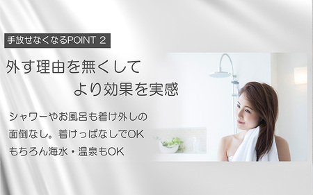 管理医療機器 純チタン永久磁気ネックレス PURE LOOP OZ リングタイプ 50cm（ゴールドIP）