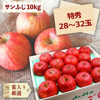 【ふるさと納税】【2025年11月～12月発送】蜜入厳選！「特秀」サンふじりんご10kg_H138(R7)