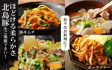 【農場直送】真空パック　北海道産　北島ワインポーク　切り落とし　2.3kg【小分け】_Y067-0033