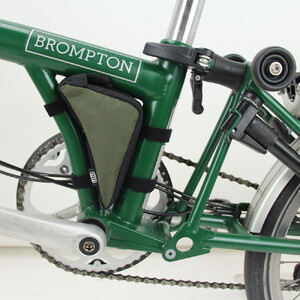 R250 ブロンプトン用 フレームインナーバッグ  カーキ アーガイルリップストップ